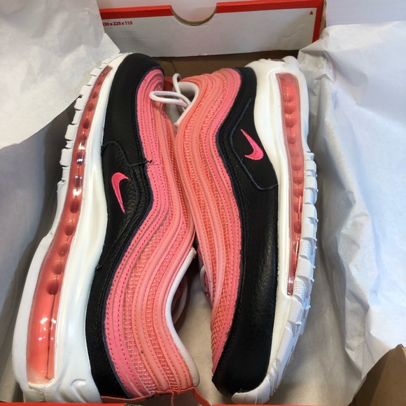 Nike Men’s Air Max 97 Pink Gaze / White / Black / DZ5327 600 Size 10.5 New - Picture 10 of 13